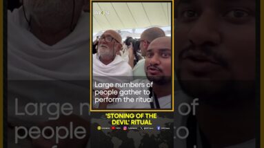 Hajj pilgrims take part in the first of three-day 'stoning of the devil' ritual | WION Shorts