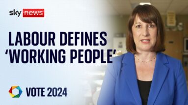 'Working people are people who go out to work', shadow chancellor Rachel Reeves says