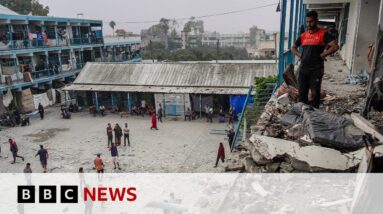 Israeli strike on Gaza UN shelter kills at least 27, local officials say | BBC News