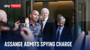 Julian Assange formally admits spying charge as part of a plea deal with US authorities