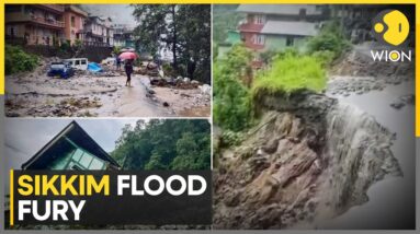 Sikkim rain: Flash floods trigger landslides in Northern Sikkim | WION