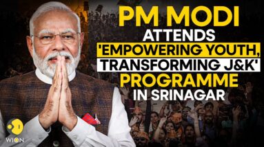 PM MODI LIVE: PM Modi attends 'Empowering Youth, Transforming J&K' programme in Srinagar | WION LIVE