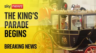 Trooping the Colour: The King's birthday parade begins