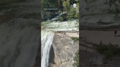 Tourists defy warnings and jump barrier near Yosemite waterfall - ABC News