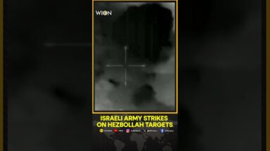 Israeli army releases video said to show strikes on Hezbollah targets in Lebanon | WION Shorts