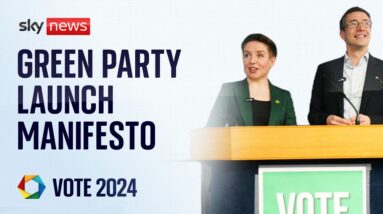 Watch live: Green Party launch election manifesto