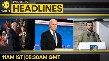 Biden commits to 2nd Trump debate | Bandaged Trump gets a rousing welcome | WION Headlines