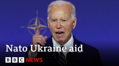 Joe Biden defends Nato as he promises extra defences for Ukraine | BBC News