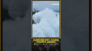 Waves crash on Dominican Republic as Hurricane Beryl approaches | WION Shorts