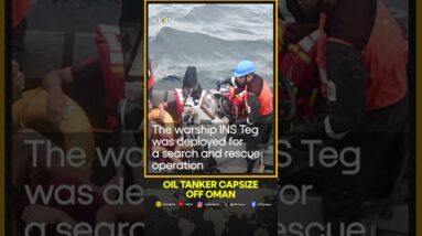 Indian Navy rescues 9 crew members From Capsized Oil Tanker Near Oman | WION Shorts