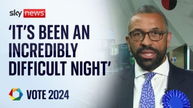 'Privilege' to return as MP but 'incredibly difficult night' for Tories - James Cleverly