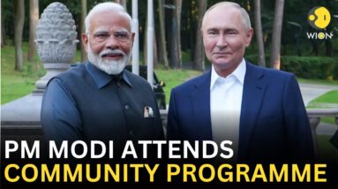 22nd Annual Indo-Russian Summit: PM Modi attends community programme in Moscow, Russia | WION LIVE