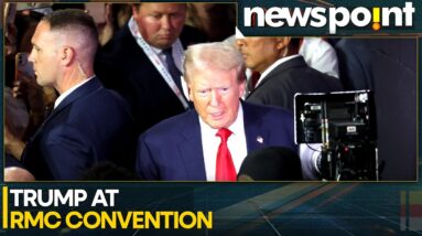 US elections 2024: Bandaged Trump gets rousing welcome at RMC Milwaukee | WION Newspoint