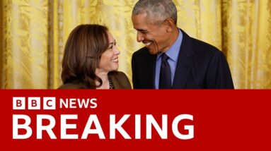 Barack Obama endorses Kamala Harris for US president | BBC News