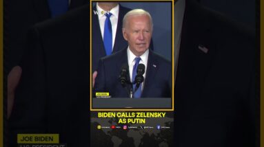 Biden mistakenly refers to Zelensky as Putin | WION Shorts