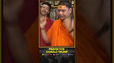 Indian Hindu group conducts ritual to ward off evil spirits around Donald Trump | WIION Shorts