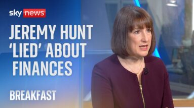 Jeremy Hunt 'lied' about the state of the public finances, chancellor claims