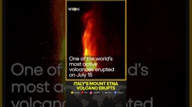 Eruptions from Italy's Mount Etna illuminate Sicily's sky | WION Shorts