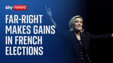 Marine Le Pen's far-right National Rally party leads in first round of French election