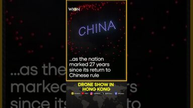 Drone show lit up Hong Kong sky to celebrate handover anniversary | WION Shorts