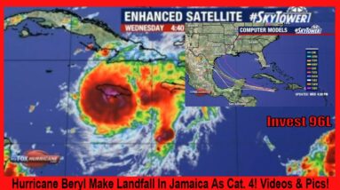 Hurricane Beryl Make Landfall In Jamaica As Cat. 4! Videos & Pics!