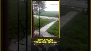 Hurricane Beryl: Remnants of Beryl spawn tornado in Indiana | WION Shorts