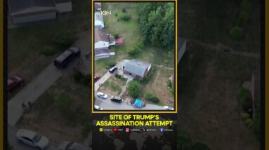 Trump shooting: Aerial views show site of Trump's assassination attempt | WION Shorts