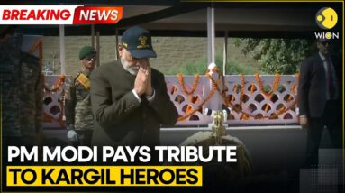 Kargil Vijay Diwas 2024: PM Modi pays homage to Kargil war martyrs in Drass | WION