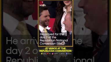 JD Vance makes grand entrance on day 2 of the Republican Convention