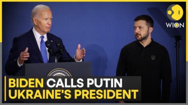 Biden stumbles, makes major slip-ups at NATO Summit; claims multiple tests prove him fit | WION