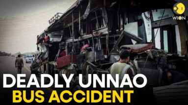 UP Unnao bus accident: At least 18 dead after bus collides with milk tanker | WION Originals