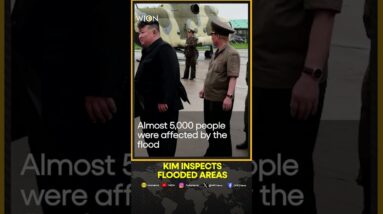 North Korea's Kim Jong Un inspects flooded areas near China border | WION Shorts