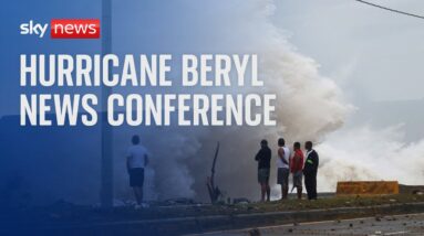 Caribbean Disaster Emergency Management Agency holds news conference on Hurricane Beryl