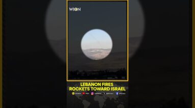 Rocket barrage seen flying from Lebanon towards Israel | WION Shorts