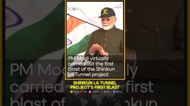 PM Modi virtually carries out the first blast of the Shinkun La Tunnel project | WION Shorts