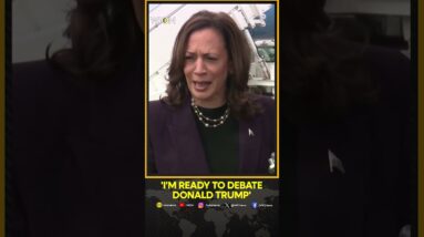 US Vice President Kamala Harris is ready to debate Republican presidential candidate Donald Trump