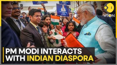 PM Modi in Russia: Modi gets warm welcome from Indian diaspora in Moscow | WION News