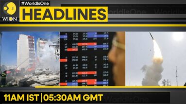 Indian markets trade flat | Russia attacks Ukraine's two largest cities | WION Headlines