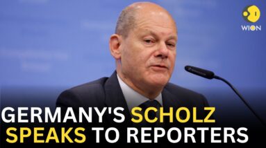 Scholz speaks to reporters before heading to the NATO summit | WION LIVE