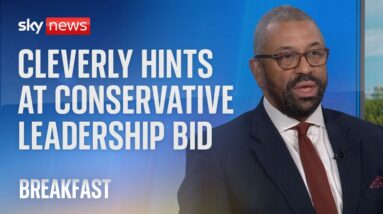 Shadow home secretary James Cleverly hints at Tory leadership bid