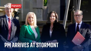 Sir Keir Starmer arrives at Stormont to meet NI leaders