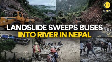 Landslide in Nepal sweeps two buses with 63 passengers into Trishuli river | WION Originals