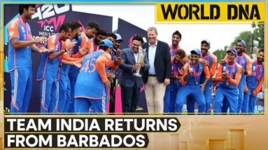 The men in blue landed in New Delhi five days winning WC | WION