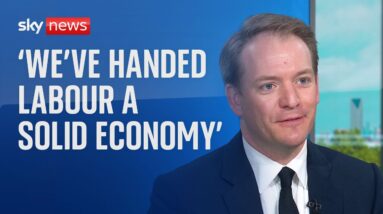 It's on Labour now to 'not screw up' the 'pretty solid economy', says Tory MP