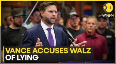 US Elections 2024: Vice Presidential Candidate JD Vance slams Harris & Walz | WION News