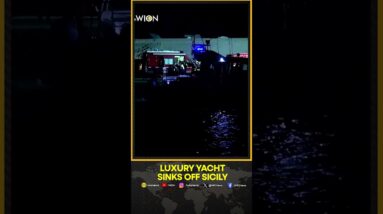 Search and rescue efforts extend into the night after luxury yacht sinks off Sicily | WION Shorts