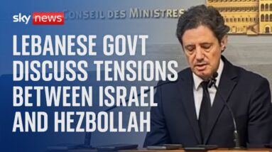 Lebanese govt holds a meeting to discuss tensions between Israel and Hezbollah