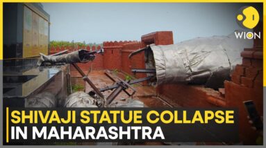 Maharashtra: 35-foot tall Shivaji statue collapses in Sindhudurg district | Latest News | WION