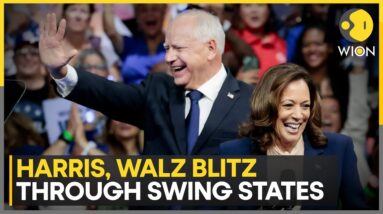 US Election 2024: Kamala Harris and Tim Walz hold joint campaign in Midwest | WION News