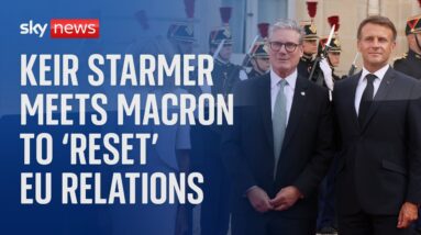 Watch live: Emmanuel Macron welcomes Sir Keir Starmer at the Élysée Palace